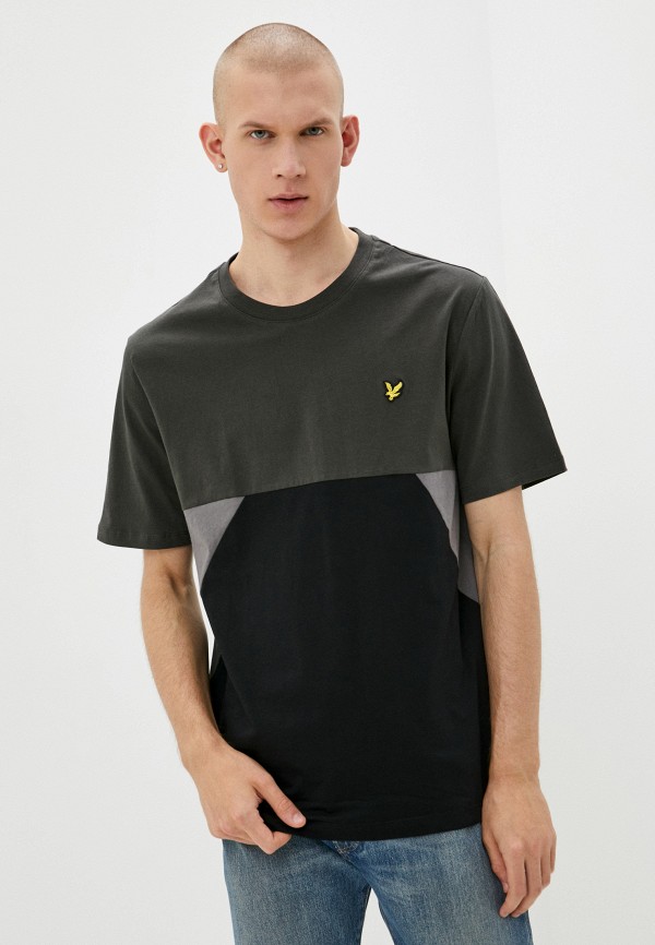 

Футболка Lyle & Scott, Серый, Trio Geo Panel T-shirt