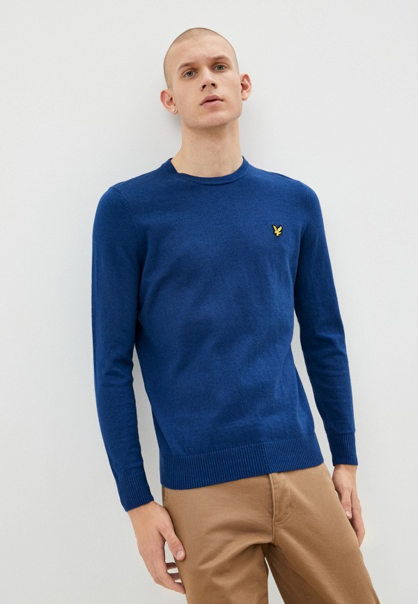 

Джемпер Lyle & Scott, Синий, Crew Neck Cotton Merino Jumper