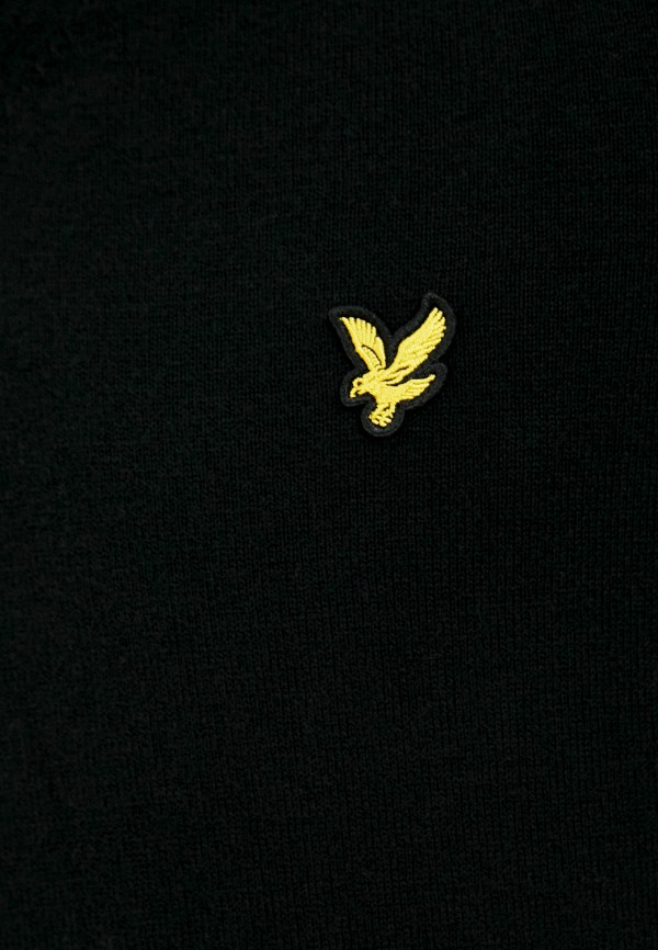 

Пуловер Lyle & Scott, Черный, V Neck Cotton Merino Jumper