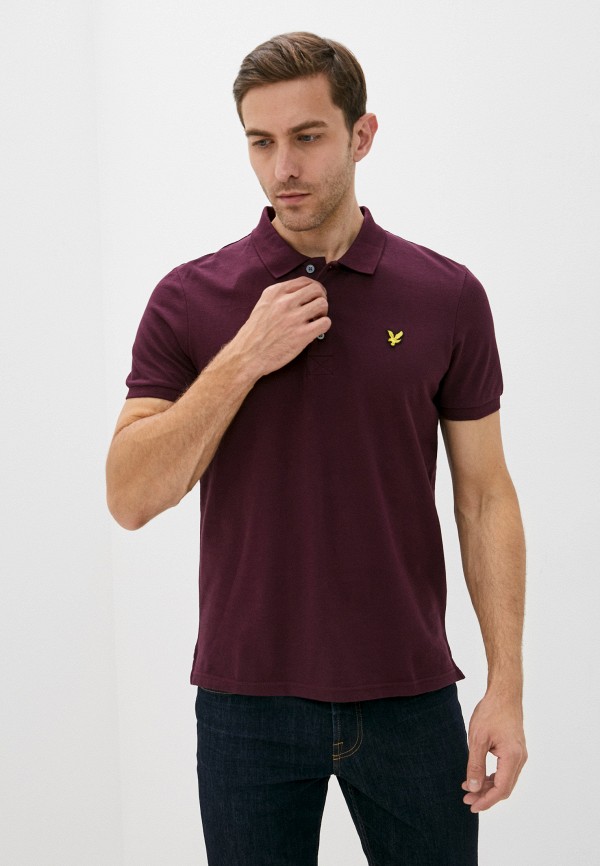 

Поло Lyle & Scott, Бордовый, Plain Polo Shirt