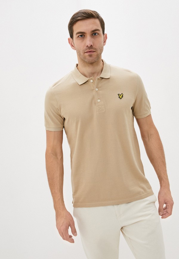 

Поло Lyle & Scott, Бежевый, Plain Polo Shirt