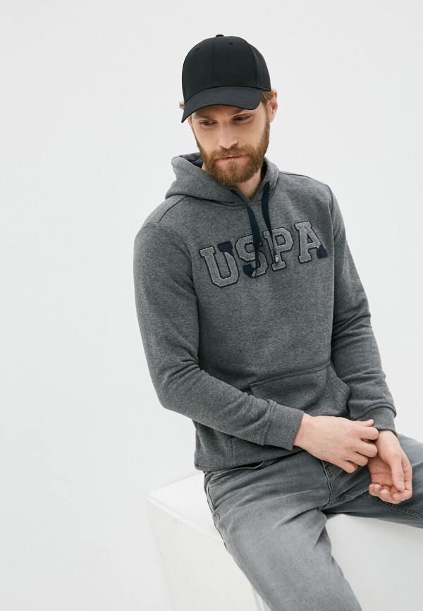

Худи U.S. Polo Assn, Серый