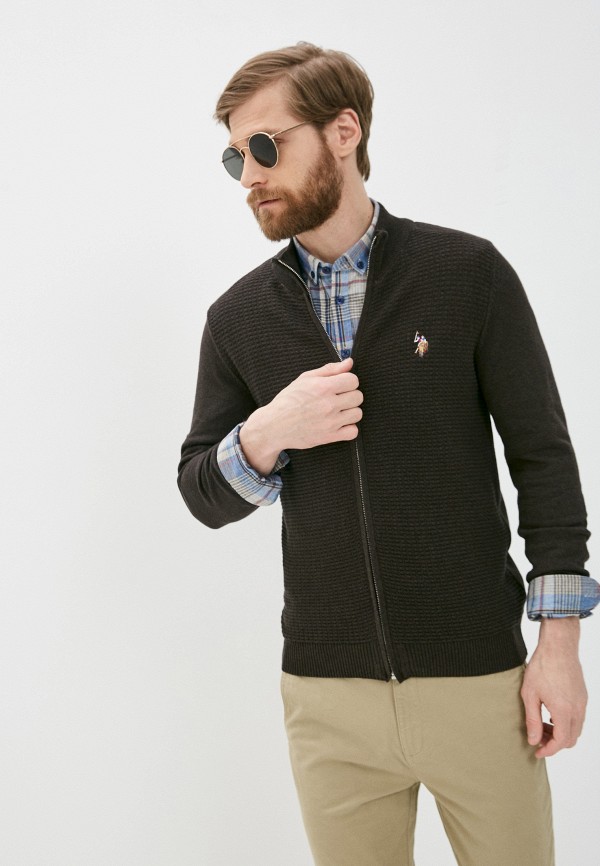 

Кардиган U.S. Polo Assn, Коричневый