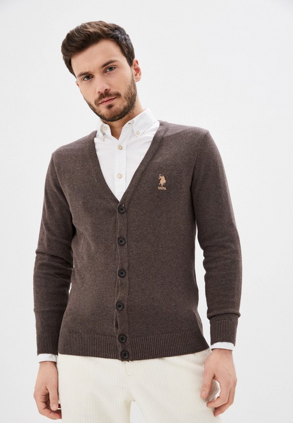 

Кардиган U.S. Polo Assn, Коричневый