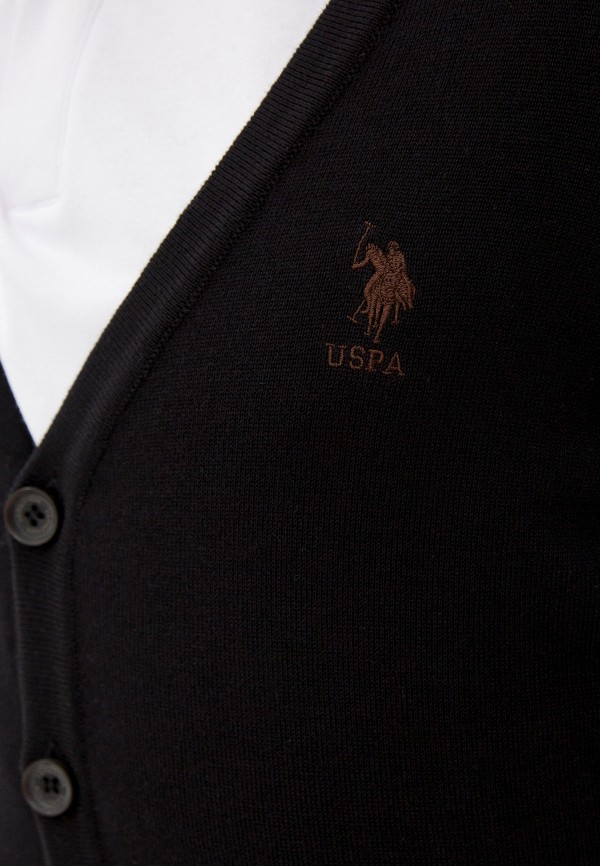 Кардиган U.S. Polo Assn. цвет черный  Фото 4