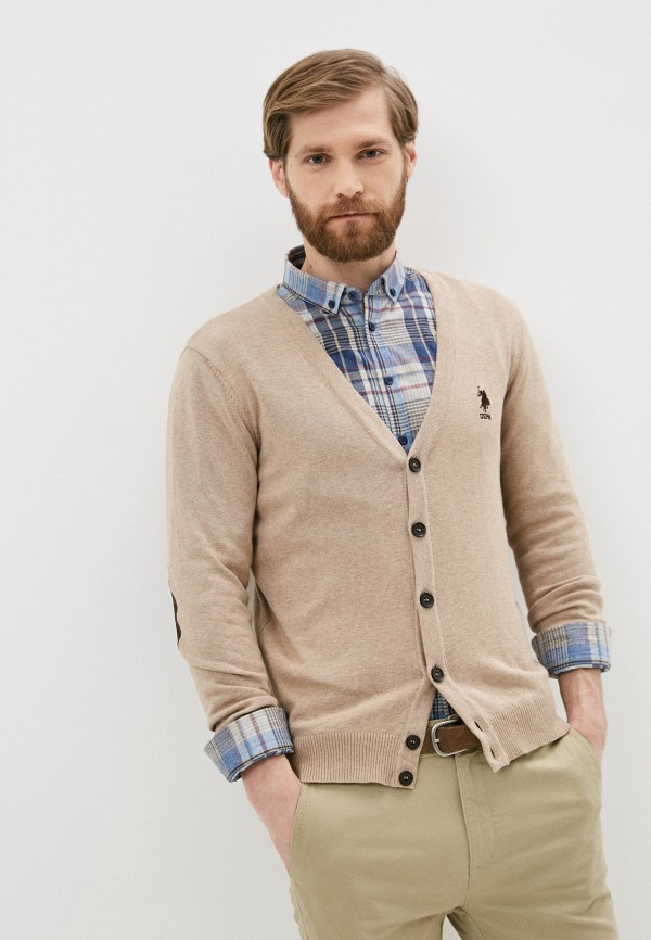 

Кардиган U.S. Polo Assn, Бежевый