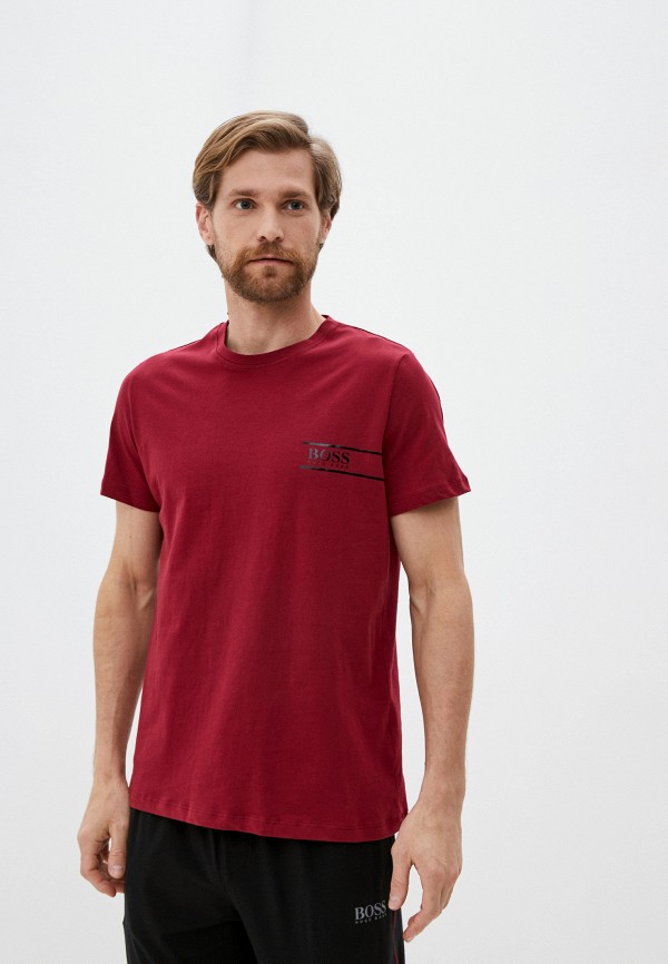 

Футболка домашняя Boss, Бордовый, T-Shirt RN 24