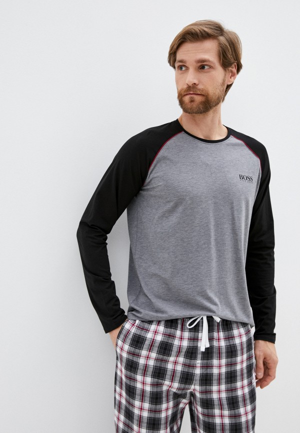 

Лонгслив домашний Boss, Серый, Balance LS-Shirt RN