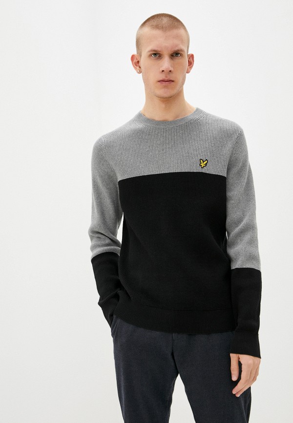 

Джемпер Lyle & Scott, Черный, Colour Block Knitted Jumper