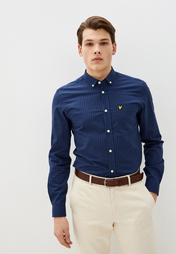

Рубашка Lyle & Scott, Синий, Slim Fit Gingham Shirt
