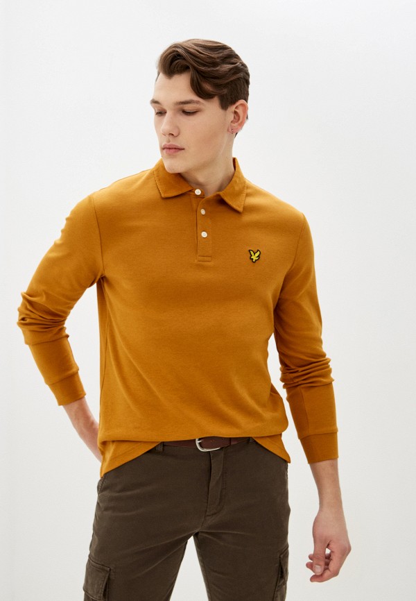 

Поло Lyle & Scott, Оранжевый, Cord Collar L/S Polo