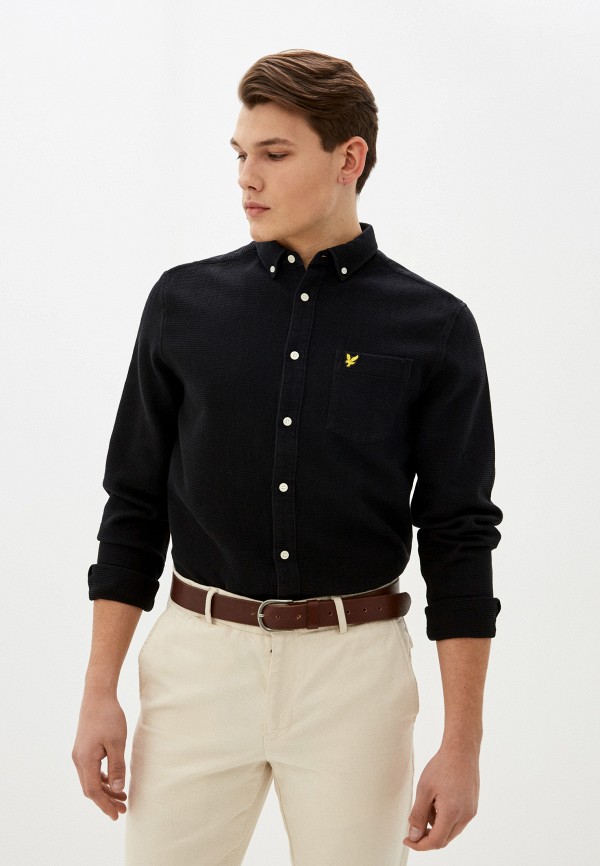 

Рубашка Lyle & Scott, Черный, Waffle Shirt