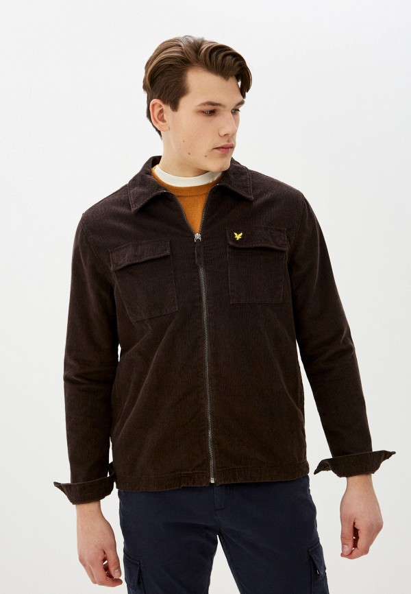

Куртка Lyle & Scott, Коричневый, Cord Zipthrough Overshirt