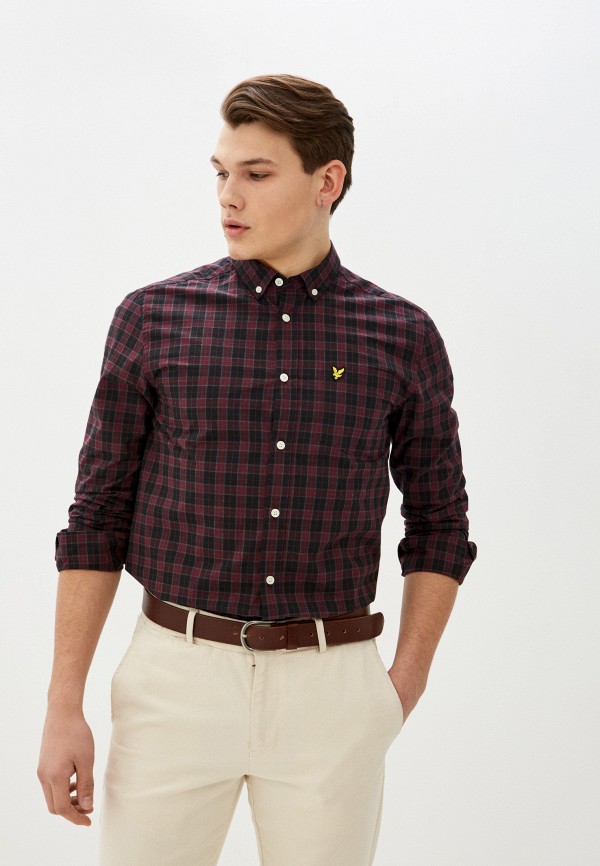 

Рубашка Lyle & Scott, Фиолетовый, Check Poplin Shirt