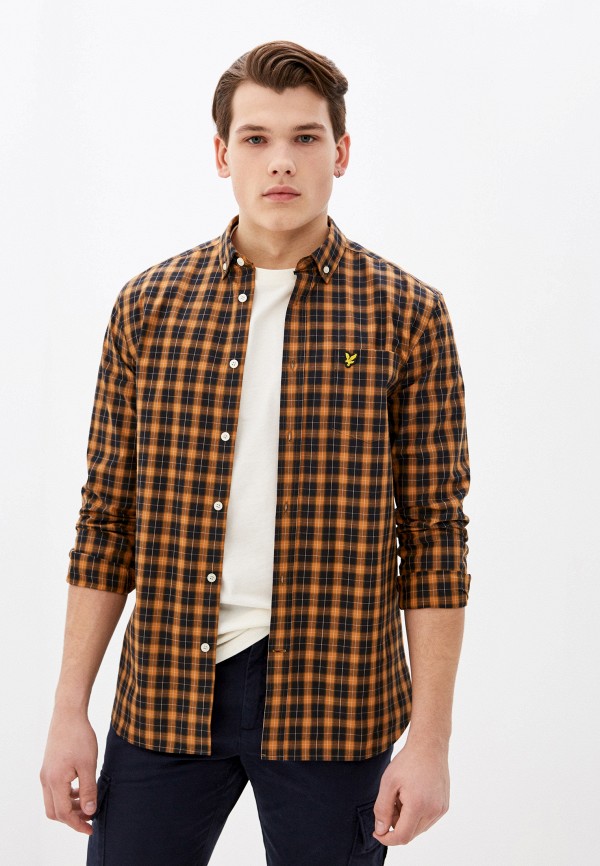 

Рубашка Lyle & Scott, Желтый, Check Poplin Shirt