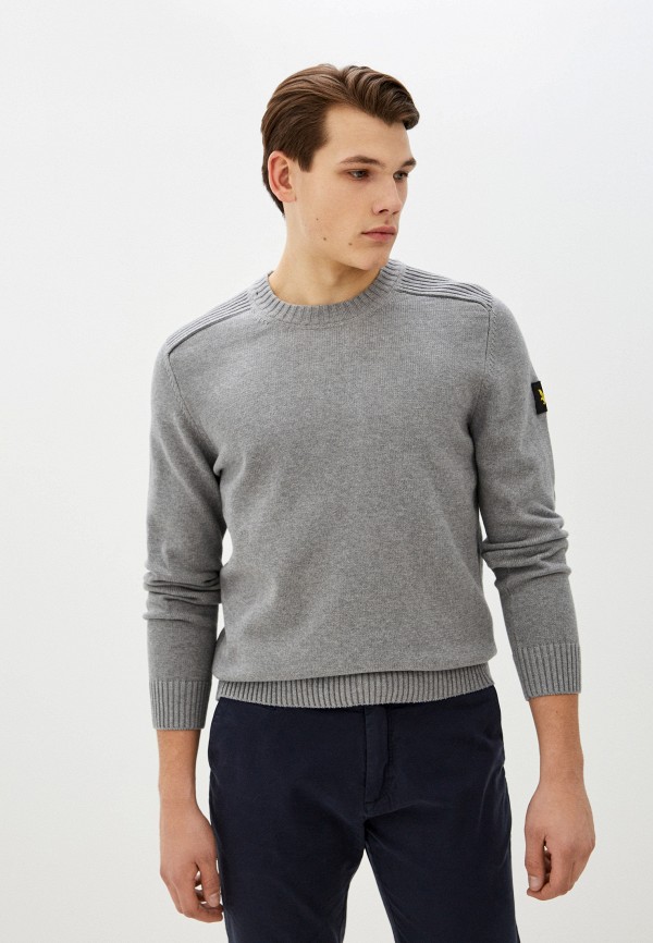 

Джемпер Lyle & Scott, Серый, Shoulder Detail Crew Neck Knit Jumper
