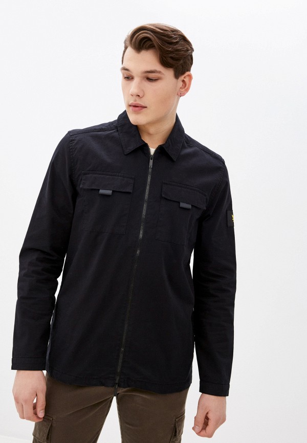 

Рубашка Lyle & Scott, Черный, Zip Detail Overshirt