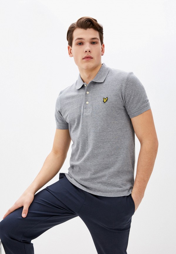 

Поло Lyle & Scott, Серый, Plain Polo Shirt