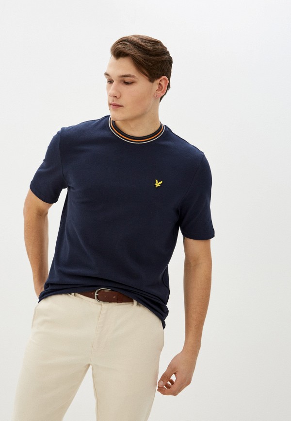 

Футболка Lyle & Scott, Синий, Striped Ringer T-shirt