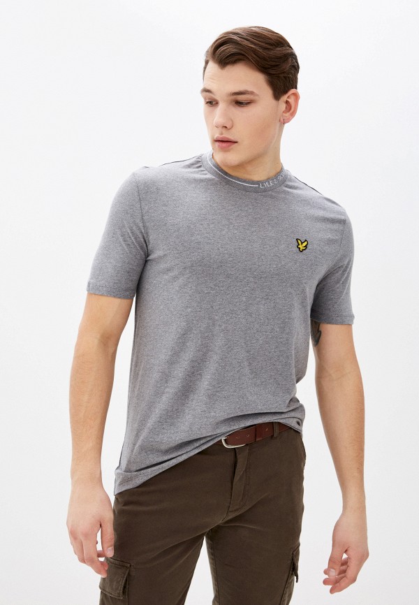 

Футболка Lyle & Scott, Серый, Branded Ringer T-shirt