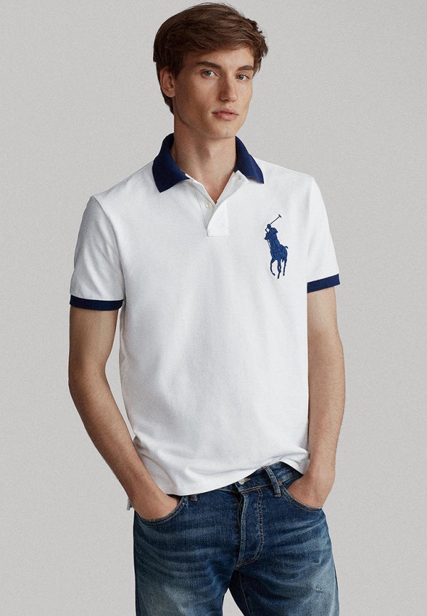 

Поло Polo Ralph Lauren, Белый, Polo Ralph Lauren MP002XM1ZOQA