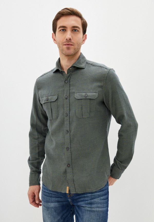 

Рубашка Eterna, Зеленый, Slim Fit