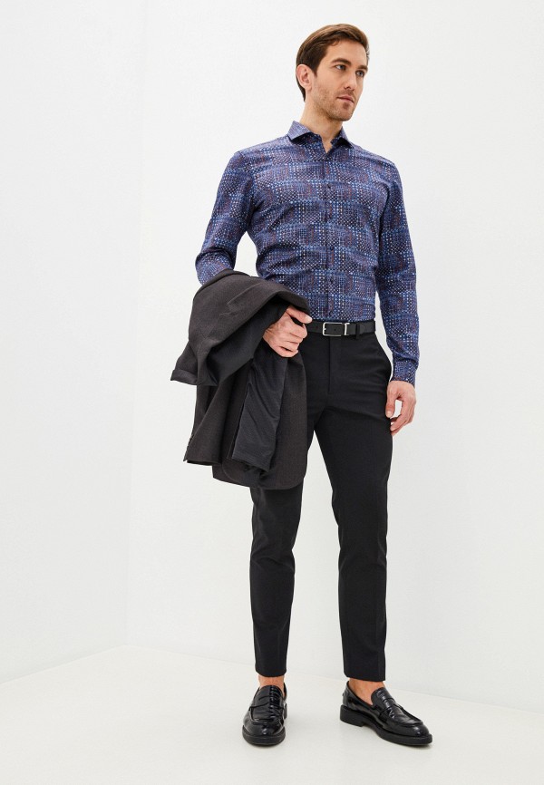 Рубашка Eterna синий, размер 36, фото 2