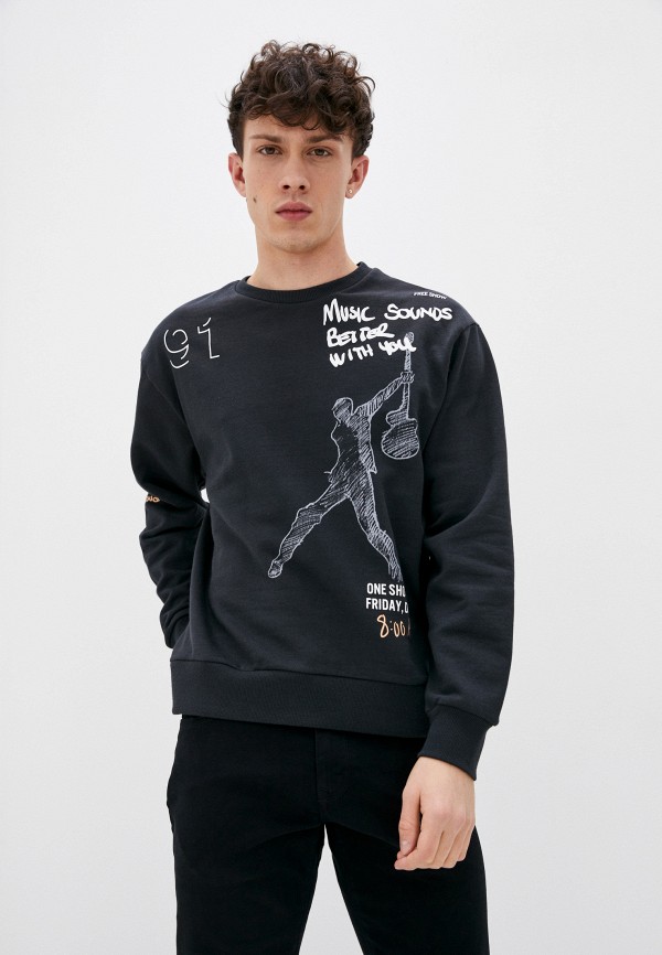 

Свитшот Mavi, Черный, BASIC V NECK SWEATSHIRT