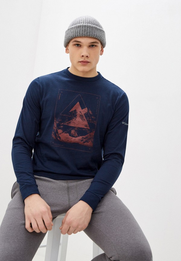 

Лонгслив Columbia, Синий, Blue Reef™