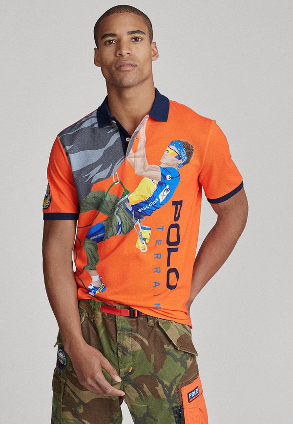 

Поло Polo Ralph Lauren, Оранжевый, Polo Ralph Lauren MP002XM1ZQRA