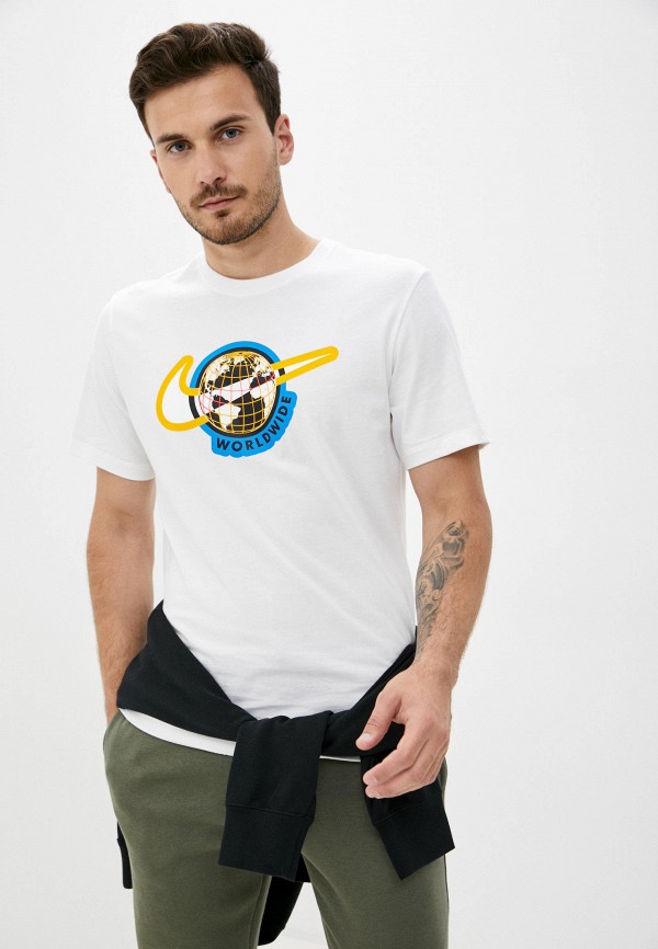 

Футболка Nike, Белый, M NSW SS TEE SWOOSH WORLDWIDE