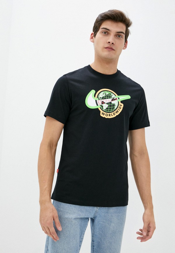 

Футболка Nike, Черный, M NSW SS TEE SWOOSH WORLDWIDE