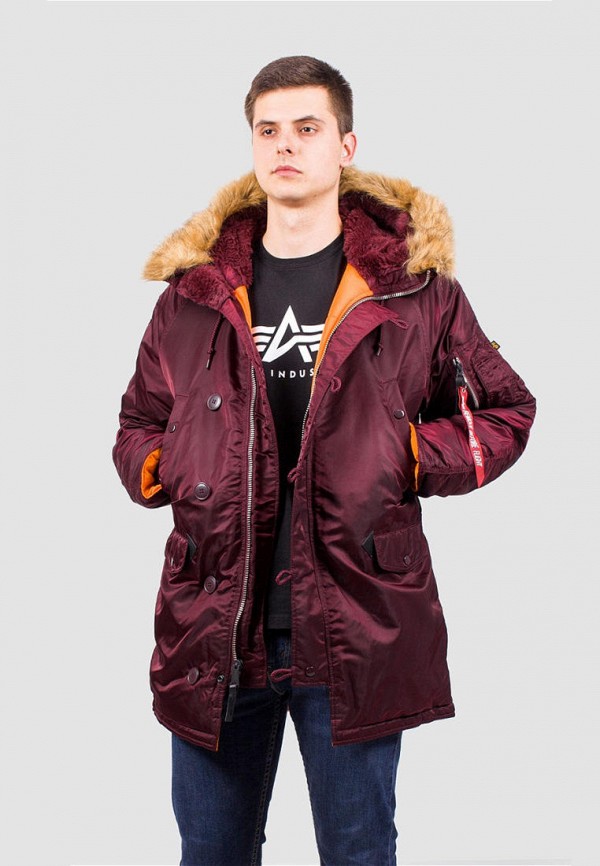 

Парка Alpha Industries, Бордовый