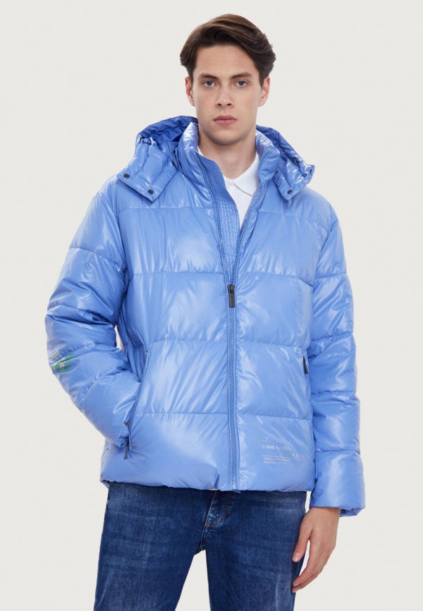 Куртка утепленная Finn Flare голубого цвета