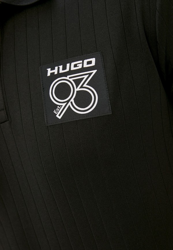 Поло Hugo цвет черный  Фото 5