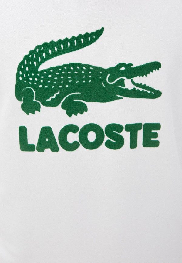 Свитшот Lacoste цвет белый  Фото 4