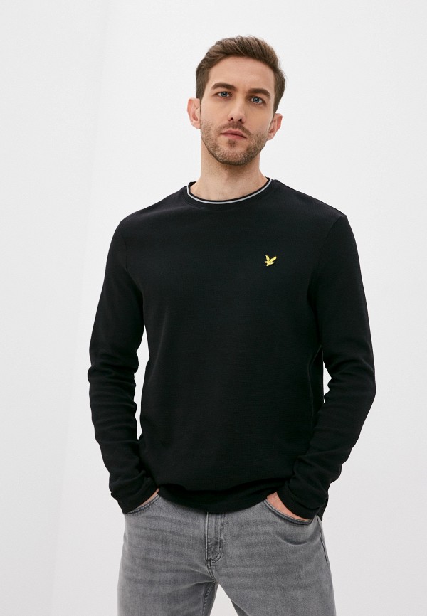 

Джемпер Lyle & Scott, Черный, Waffle L/S T-shirt