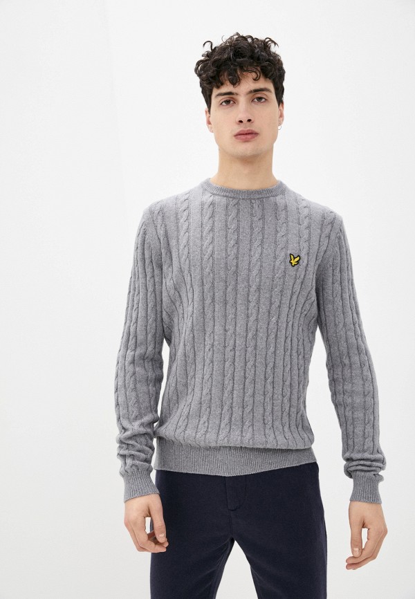 

Джемпер Lyle & Scott, Серый, Cable Jumper