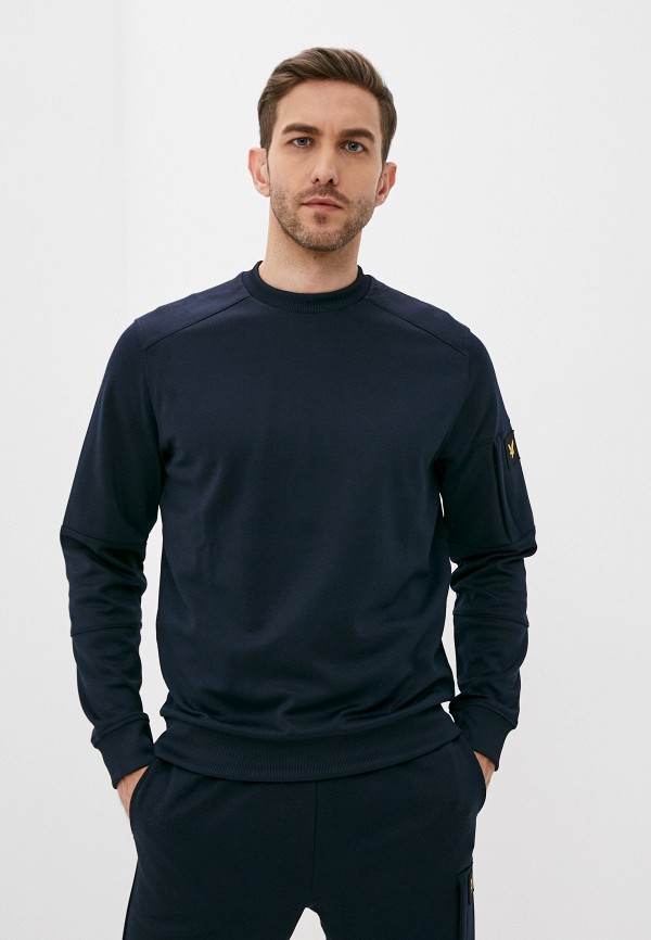 

Свитшот Lyle & Scott, Синий, Sleeve Pocket Crew Neck Sweatshirt