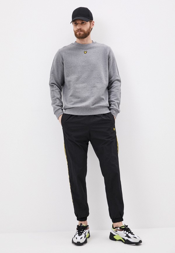 

Свитшот Lyle & Scott, Серый, Fabric Mix Crew Neck Sweatshirt