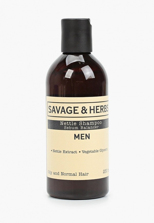 

Шампунь Savage&Herbs, регулирующий, мужской, для жирных волос, 250мл.