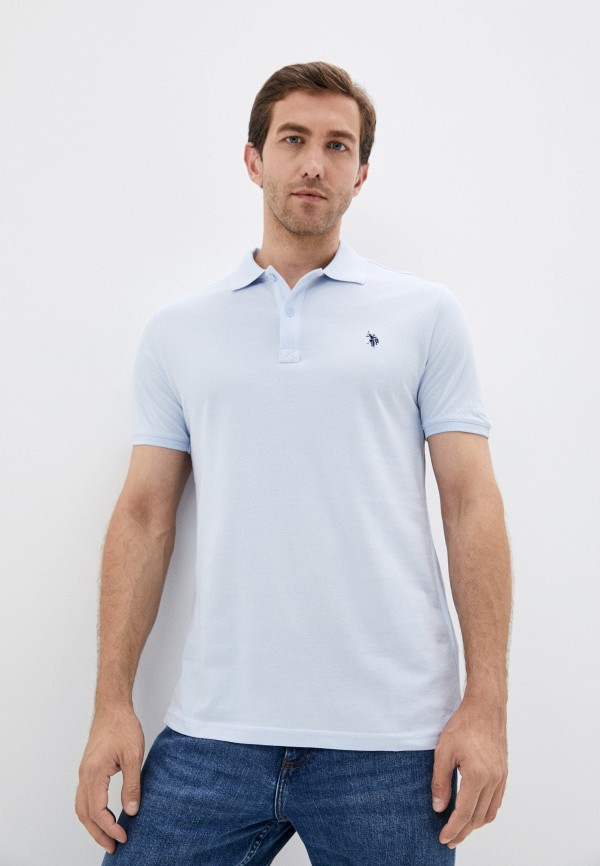

Поло U.S. Polo Assn., Голубой