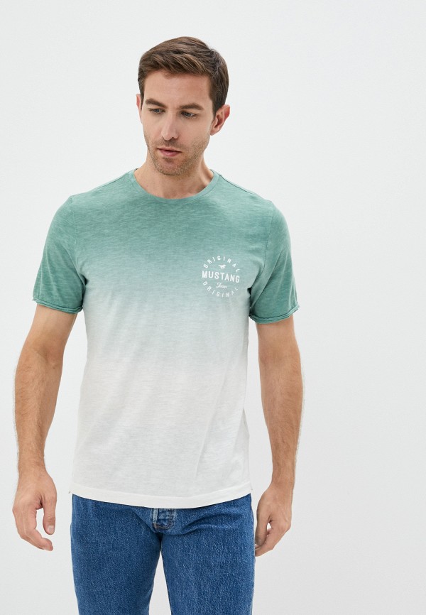 

Футболка Mustang, Зеленый, Alex C Dip Dye