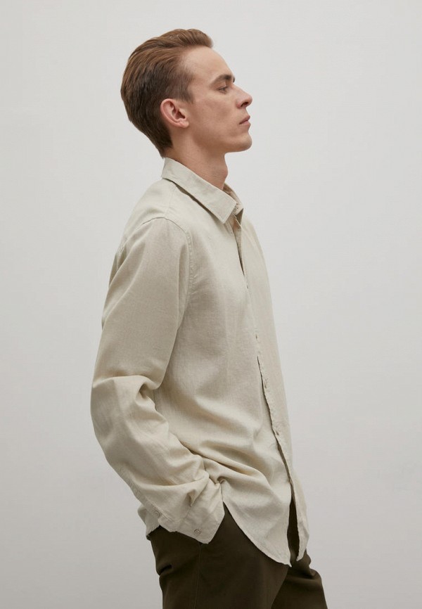 Рубашка Finn Flare бежевый, размер 48, фото 4