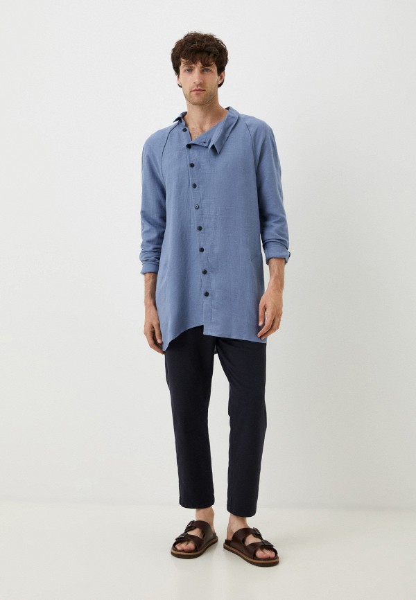 Рубашка Bobsyouruncle голубой, размер 50, фото 2