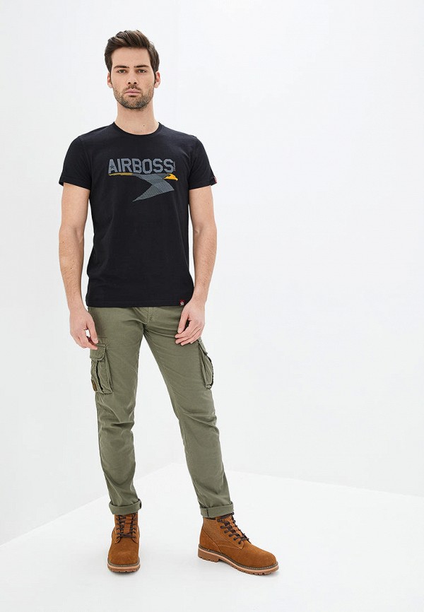 

Футболка Airboss, Черный, Airboss MP002XM20M8L