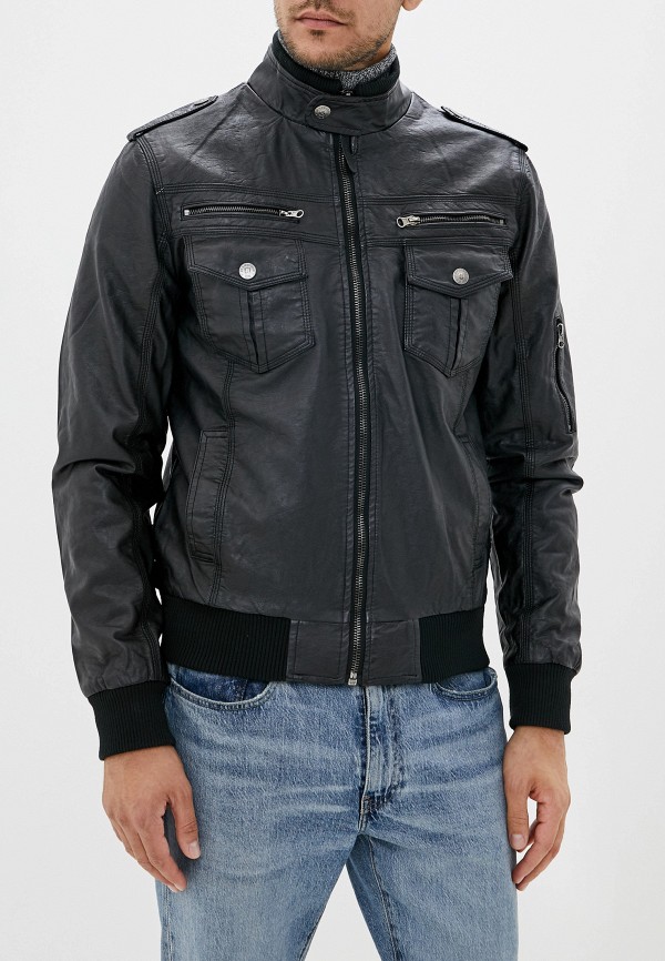 

Куртка кожаная Indicode Jeans, Черный