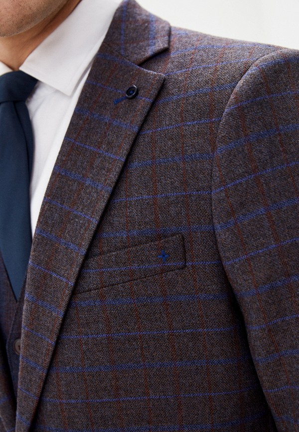 Пиджак Bazioni коричневый, размер 58, фото 4