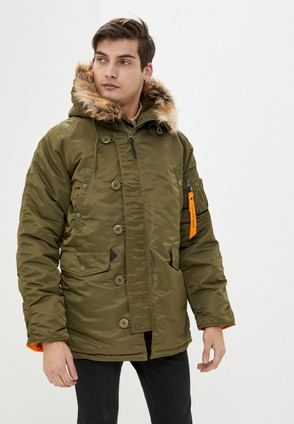 

Парка Apolloget, Зеленый, Husky Capers Orange