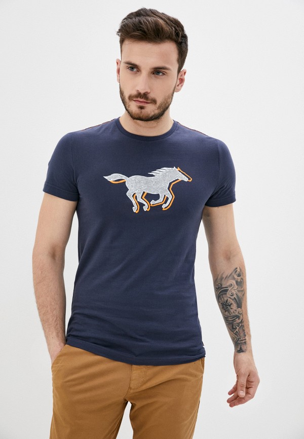

Футболка Mustang, Синий, Aaron C Print